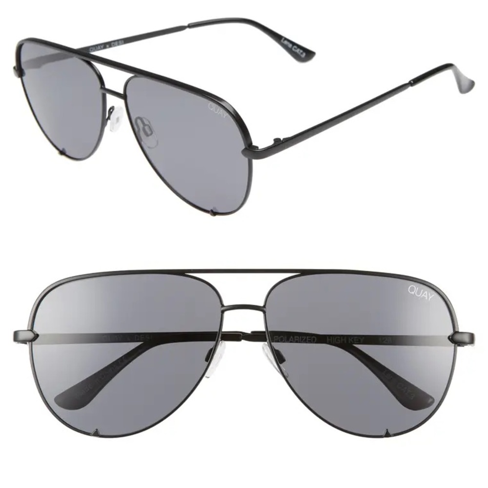 Quay x Desi Perkins High Key Aviator Sunglasses
